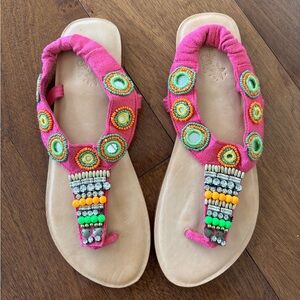 Salty Skin Leather Sandals